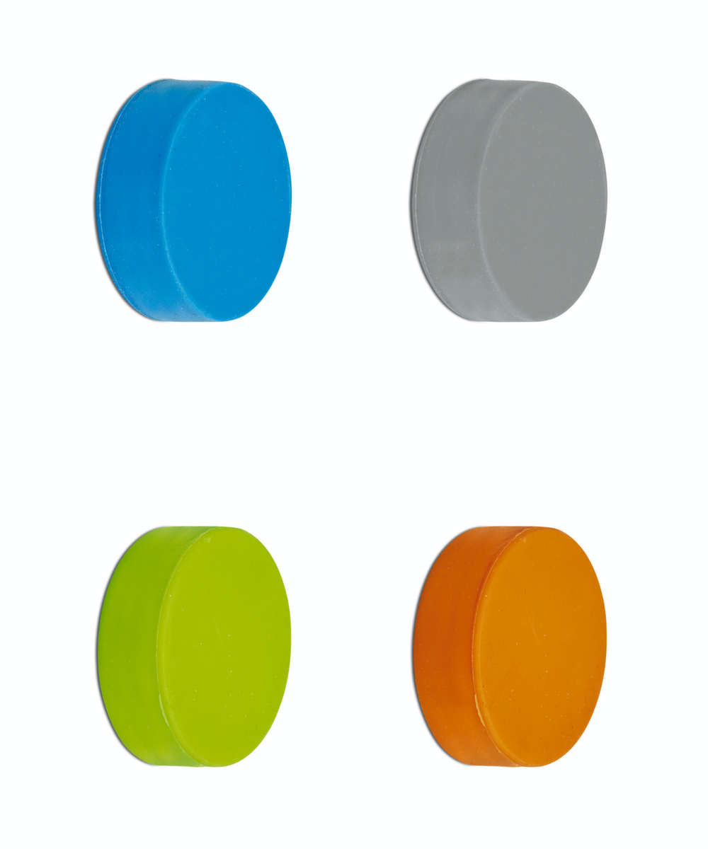 Scheibenmagnet, farblich sortiert, Höhe x Ø 9,8 x 32,6 mm