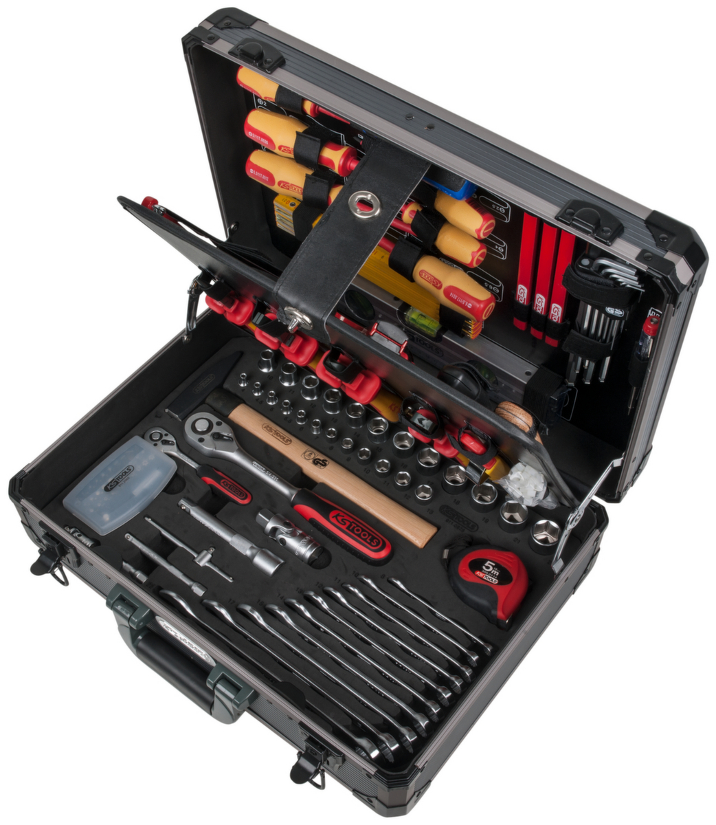 KS Tools 1/4" + 1/2" Elektriker-Werkzeugkoffer Standard 6 ZOOM
