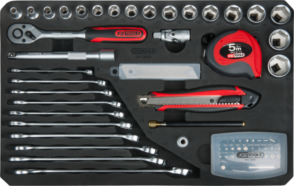 KS Tools 3/8" Universal-Werkzeug-Satz Standard 6 ZOOM