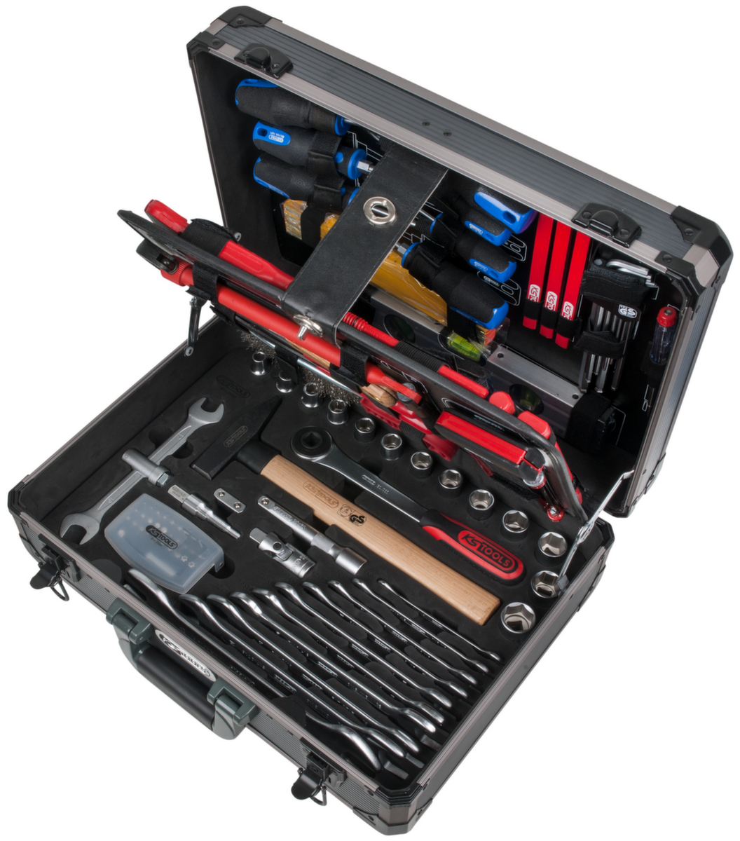 KS Tools 1/4"+1/2" Sanitär-Werkzeugkoffer Standard 6 ZOOM