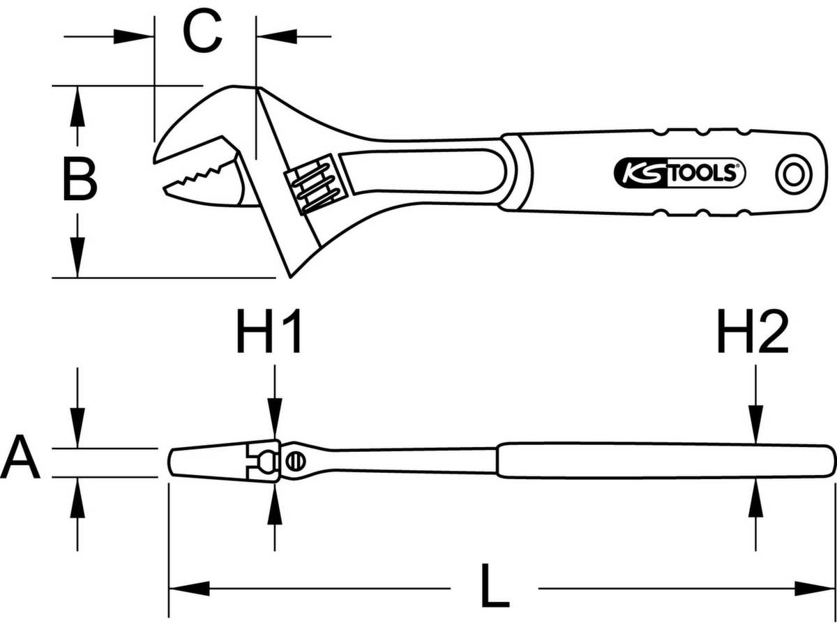 KS Tools Rollgabelschlüssel Standard 7 ZOOM