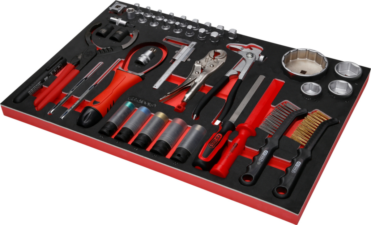 KS Tools Performanceplus Werkstattwagen-Satz P10 mit 397 Werkzeugen für 7 Schubladen Standard 6 ZOOM