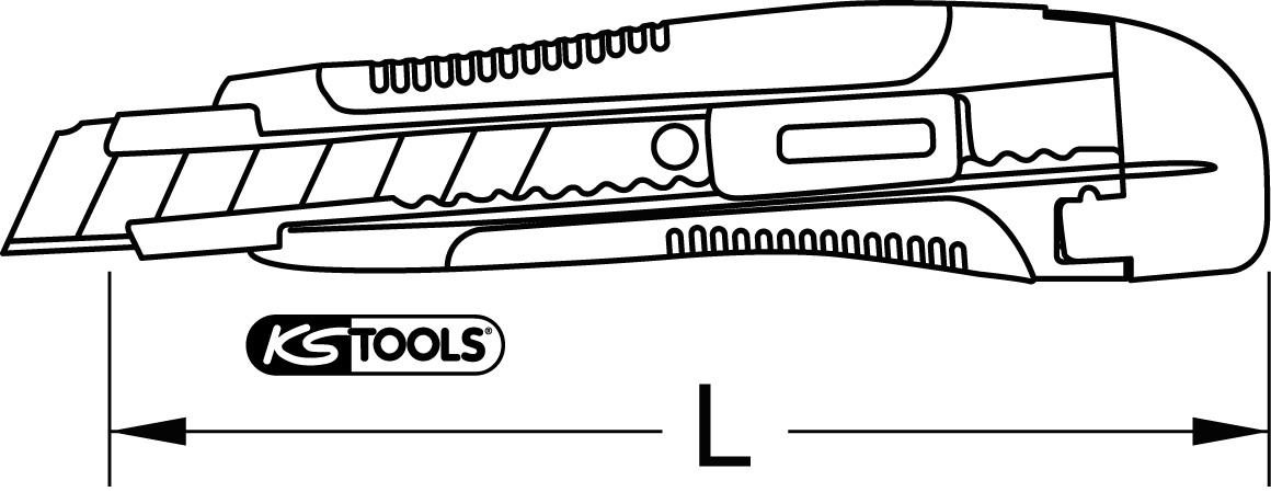 KS Tools Universal-Abbrechklingen-Messer 18 mm Standard 7 ZOOM
