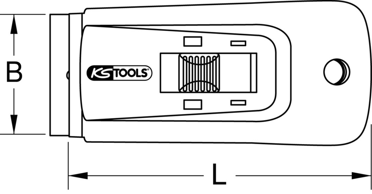 KS Tools Plakettenschaber Standard 7 ZOOM