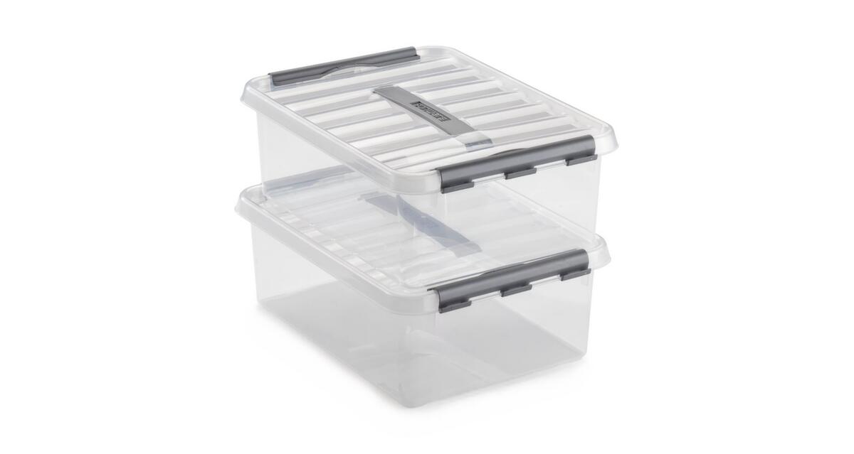 Raja Aufbewahrungsbox ECO, transparent, Inhalt 72 l, Deckel Milieu 4 ZOOM