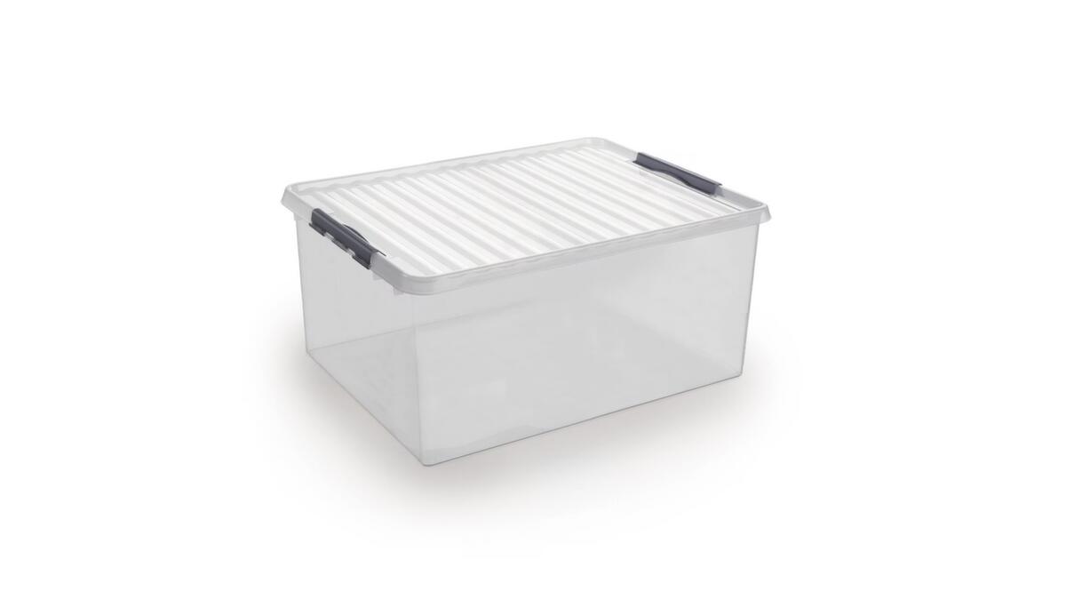 Raja Aufbewahrungsbox ECO, transparent, Inhalt 120 l, Deckel