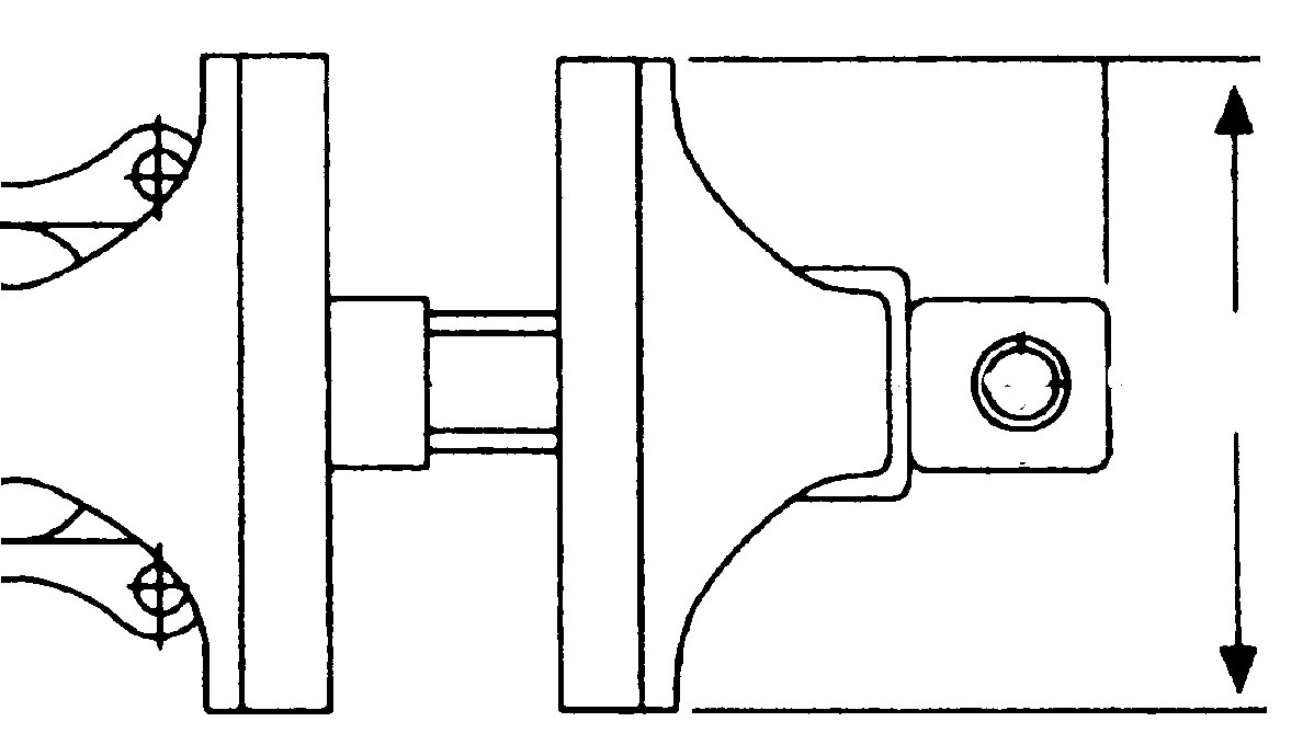 KRAFTWERK® Schraubstock, Spannweite 140 mm Technische Zeichnung 1 ZOOM