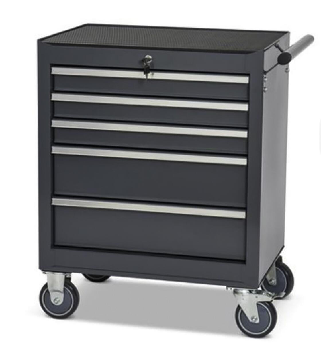 Werkzeugwagen, 5 Schublade(n), RAL7016 Anthrazitgrau/RAL7016 Anthrazitgrau