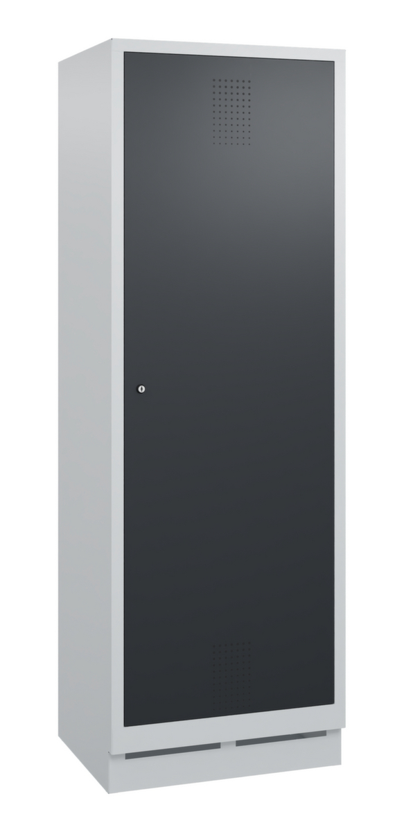 C+P Garderobenschrank Evolo mit 2 Abteilen mit 1 Tür, Abteilbreite 300 mm