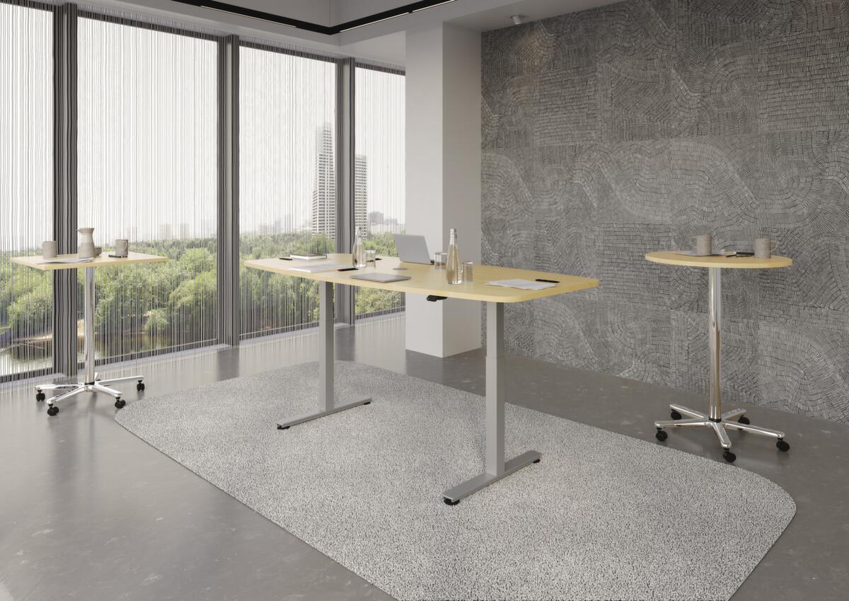 Elektrisch höhenverstellbarer Konferenztisch, Breite x Tiefe 2200 x 1030 mm, Platte Ahorn Milieu 1 ZOOM