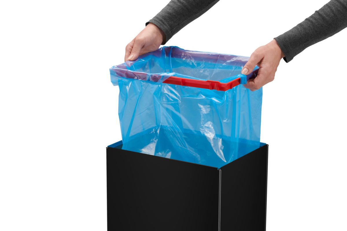 Hailo Abfallbehälter Big-Box Swing XL mit selbstschließendem Schwingdeckel, 52 l, schwarz Detail 3 ZOOM