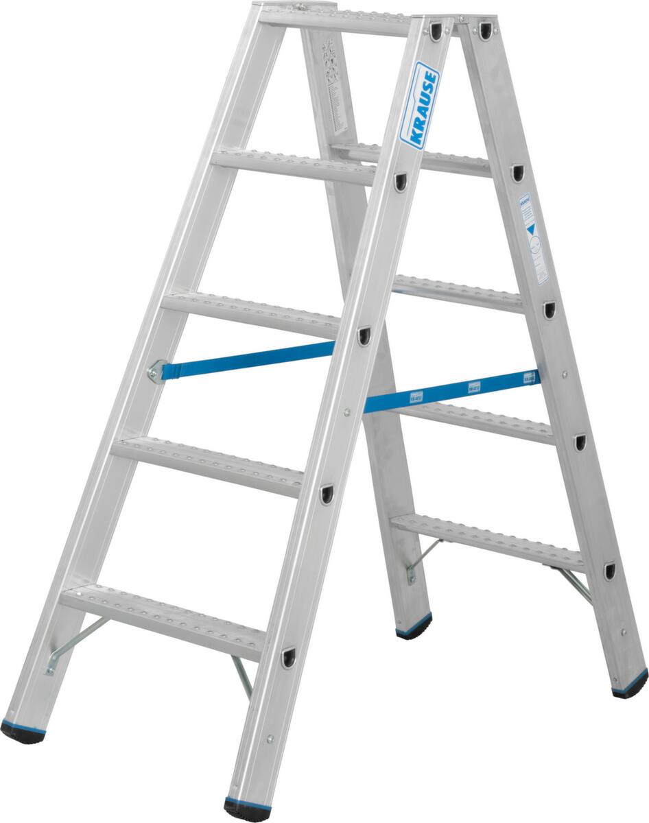 Krause Stufen-Doppelleiter STABILO® Professional, 2 x 5 Stufen mit R13-Belag Standard 2 ZOOM