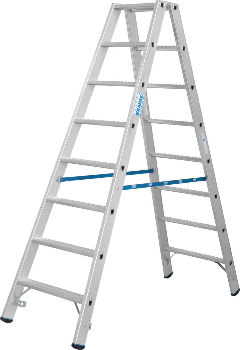 Krause Stufen-Doppelleiter STABILO® Professional, 2 x 8 Stufen mit R13-Belag Standard 2 ZOOM