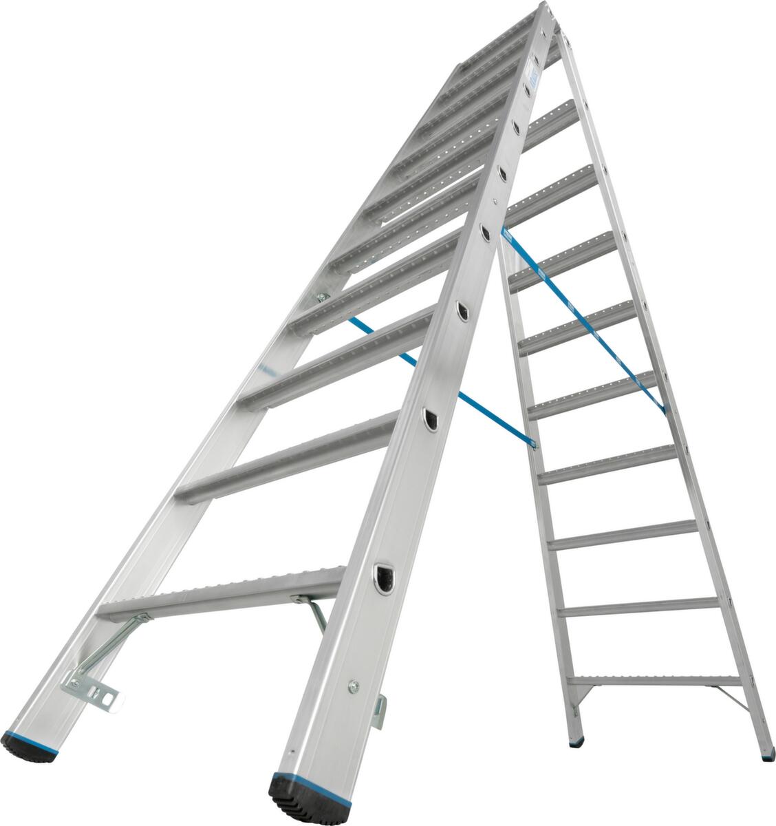 Krause Stufen-Doppelleiter STABILO® Professional, 2 x 10 Stufen mit R13-Belag Standard 3 ZOOM