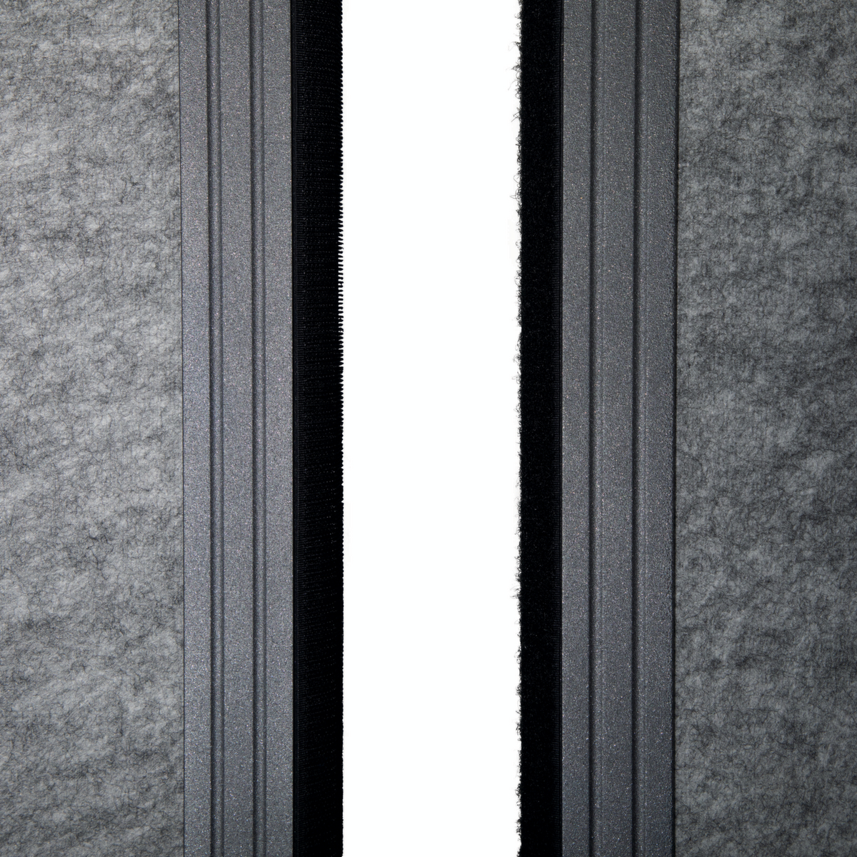 MAUL Stellwand-Tafel MAULconnecto, Höhe x Breite 1800 x 1000 mm, Wand dunkelgrau Detail 3 ZOOM
