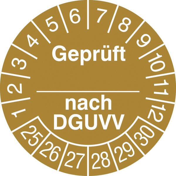 Prüfplakette mit Jahresfarbe Standard 1 ZOOM