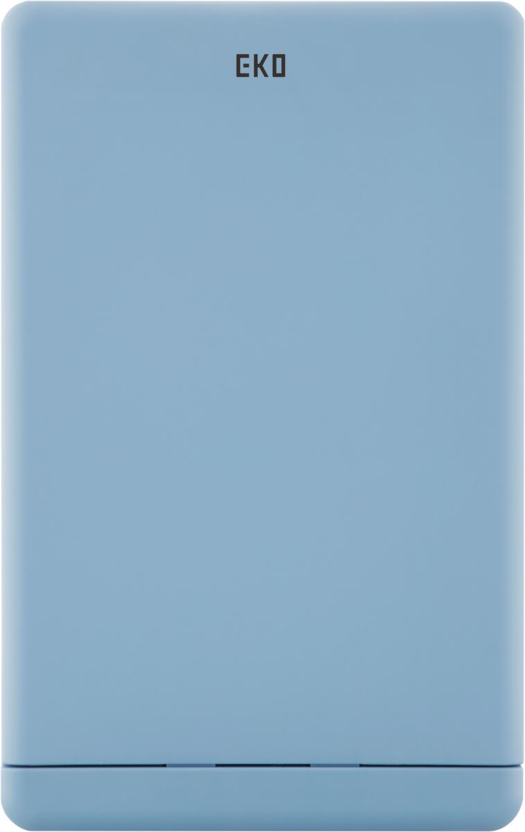 Wertstoffsammler EKO mit Touchdeckel, 20 l, blau, Deckel blau Detail 1 ZOOM