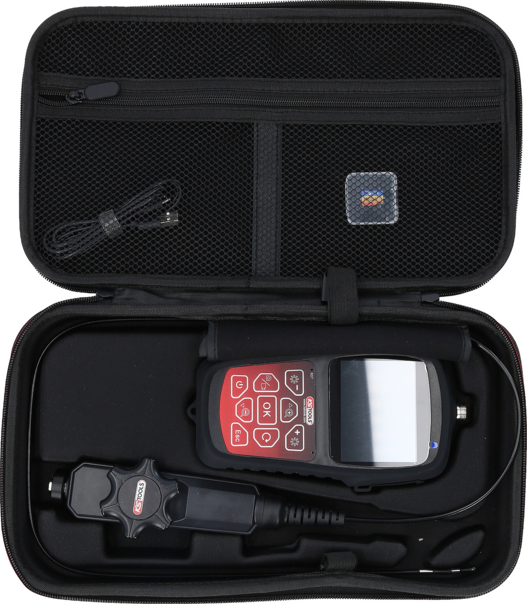 KS Tools HD-Videoskop-Satz mit Ø 3,9 mm 180° und 0° HD Frontkamera-Sonde Standard 3 ZOOM