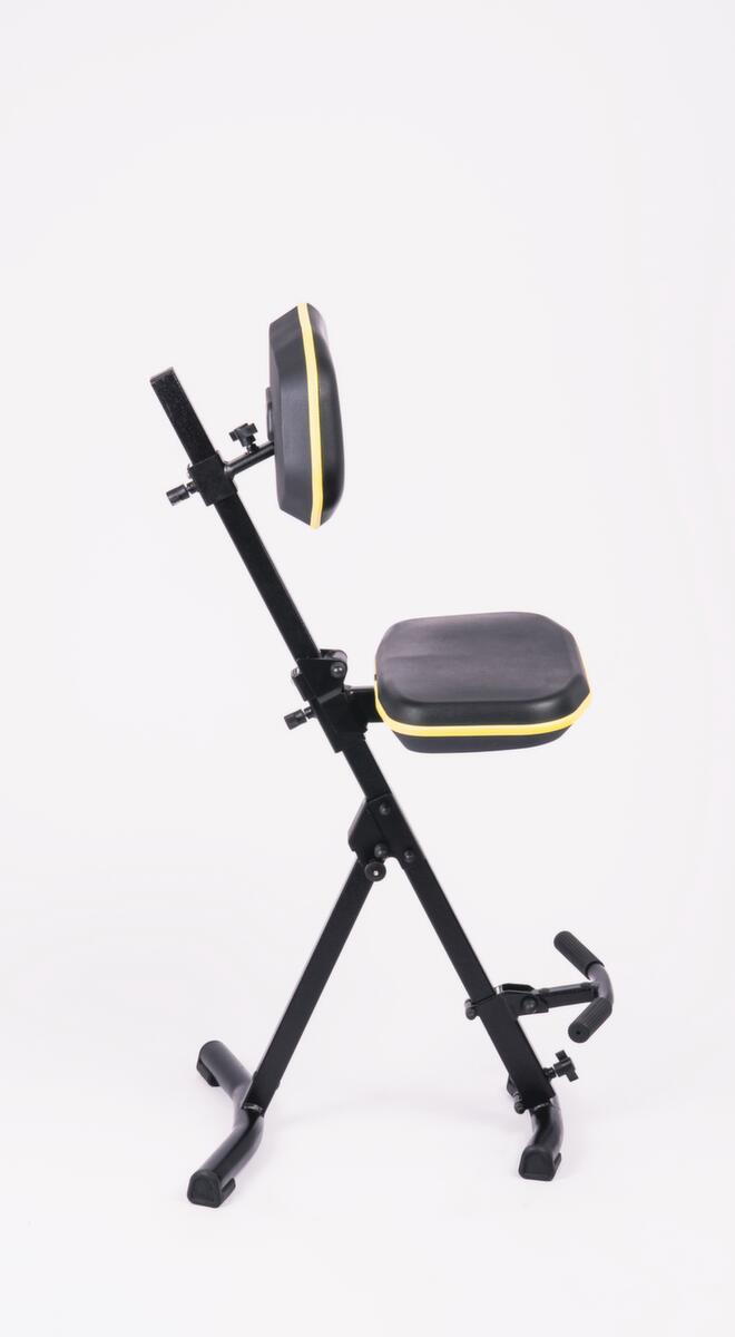 meychair Klappbare Stehhilfe PRO+ mit Rückenlehne, Sitzhöhe 540 - 865 mm Standard 1 ZOOM
