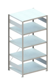 META Lagerregal CLIP 230, Höhe x Breite x Tiefe 2000 x 1056 x 836 mm, 5 Böden