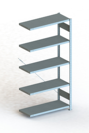 META Lagerregal CLIP 230, Höhe x Breite x Tiefe 2000 x 1006 x 436 mm, 5 Böden