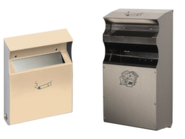 Wandascher mit Schutzdach