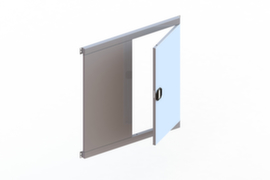 META Flügeltür CLIP für Lagerregal, Höhe 1000 mm