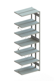 META Lagerregal CLIP 230, Höhe x Breite x Tiefe 3000 x 1006 x 336 mm, 7 Böden