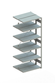 META Lagerregal CLIP 150, Höhe x Breite x Tiefe 2500 x 1006 x 436 mm, 6 Böden