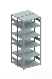 META Lagerregal CLIP 150, Höhe x Breite x Tiefe 2500 x 1056 x 536 mm, 6 Böden