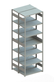 META Lagerregal CLIP 150, Höhe x Breite x Tiefe 3000 x 1056 x 536 mm, 7 Böden