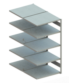 META Lagerregal CLIP 230, Höhe x Breite x Tiefe 2000 x 1006 x 836 mm, 5 Böden