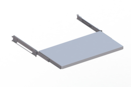 82671 Ausziehbarer Fachboden 1000 x 500 RAL 7035 kpl. inkl. Teleskopauszüge