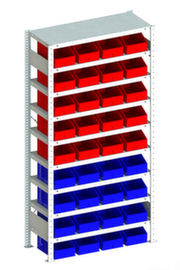 Sichtlagerkastenregal