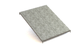 91077 Zusatzfachebene Schrägbodenregal CLIP 80 S3 1000 x 1228 vzk kpl.