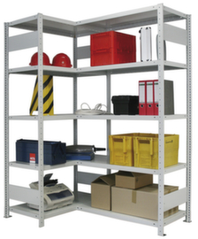 META Lagerregal CLIP 100, Höhe x Breite x Tiefe 2000 x 1056 x 336 mm, 5 Böden