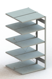 META Lagerregal CLIP S3 150, Höhe x Breite x Tiefe 2000 x 1006 x 536 mm, 5 Böden