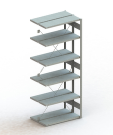 META Lagerregal CLIP S3 150, Höhe x Breite x Tiefe 2500 x 1006 x 336 mm, 6 Böden