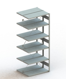 META Lagerregal CLIP S3 150, Höhe x Breite x Tiefe 2500 x 1006 x 436 mm, 6 Böden