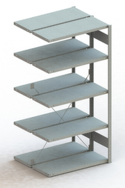 META Lagerregal CLIP S3 230, Höhe x Breite x Tiefe 2000 x 1006 x 436 mm, 5 Böden