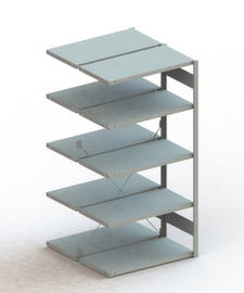 META Lagerregal CLIP S3 230, Höhe x Breite x Tiefe 2000 x 1006 x 536 mm, 5 Böden