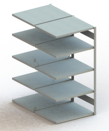 META Lagerregal CLIP S3 230, Höhe x Breite x Tiefe 2000 x 1006 x 836 mm, 5 Böden