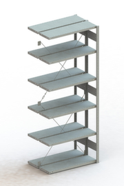 META Lagerregal CLIP S3 230, Höhe x Breite x Tiefe 2500 x 1006 x 336 mm, 6 Böden