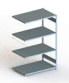 META Lagerregal CLIP S3 230, Höhe x Breite x Tiefe 2000 x 1306 x 836 mm, 4 Böden