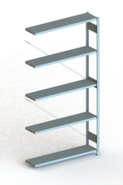 META Lagerregal CLIP S3 230, Höhe x Breite x Tiefe 2500 x 1306 x 336 mm, 5 Böden