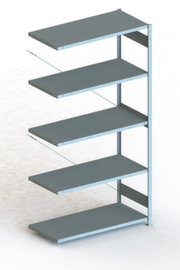 META Lagerregal CLIP S3 230, Höhe x Breite x Tiefe 2500 x 1306 x 636 mm, 5 Böden