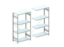 META Erweiterbares Lagerregal Fachlast 230 kg