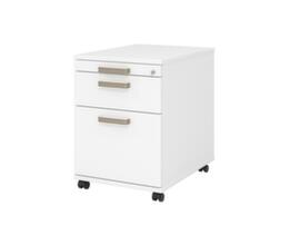 Rollcontainer Up and Down mit HR-Auszug, 1 Schublade(n), weiß/weiß