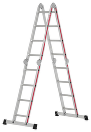 Hymer vierteilige Mehrzweck-Klappleiter SC 40