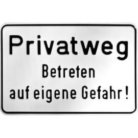 Schild SafetyMarking® zur Grundbesitzkennzeichnung